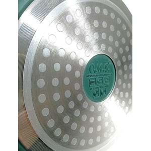 Oms Non Stick Seramik Tava Seti Yeşil 15016