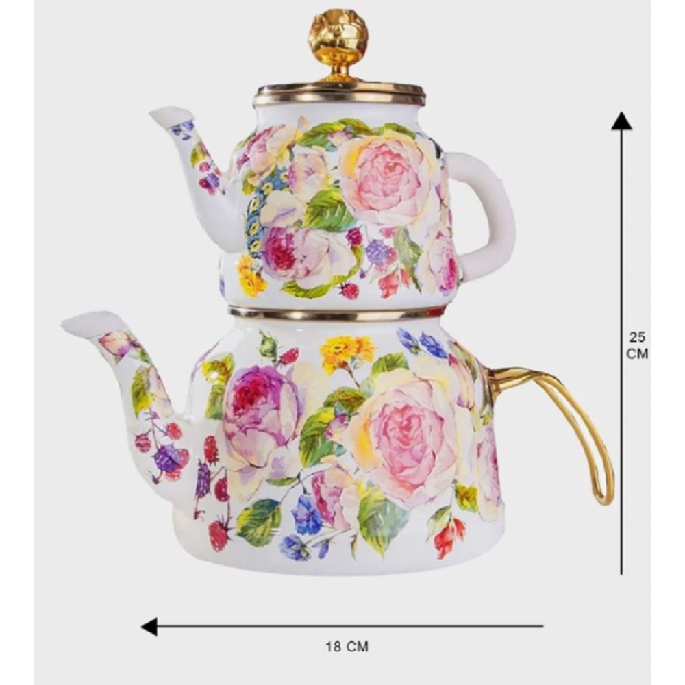 Miss Betty Rose Deluxe Emaye Çaydanlık 16895-01