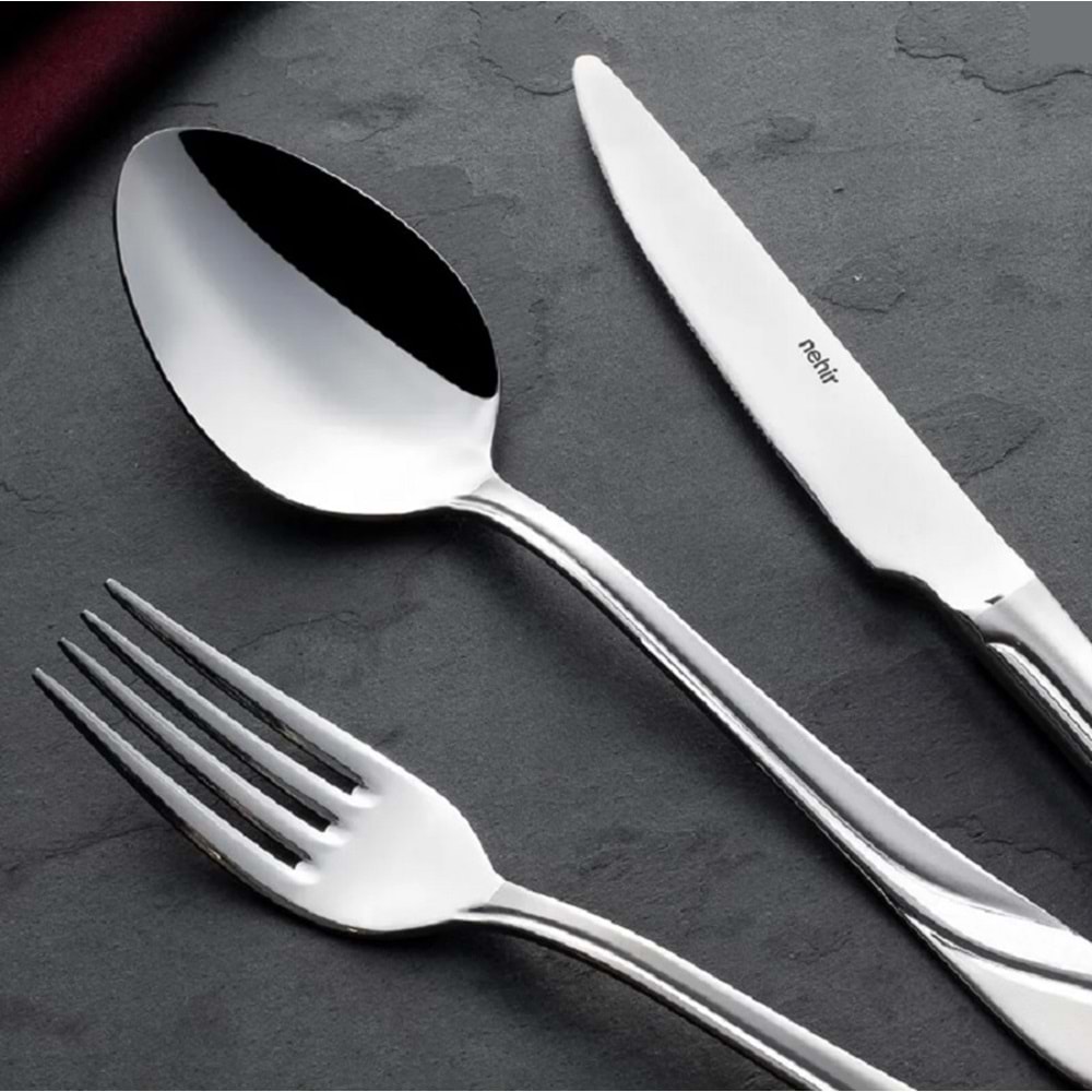 Nehir Safir 72 Parça Çatal Kaşık Bıçak Takımı