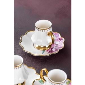 Acar Sofiya 6 Kişilik Kahve Fincanı Takımı 90 ml Hxf-22-0208