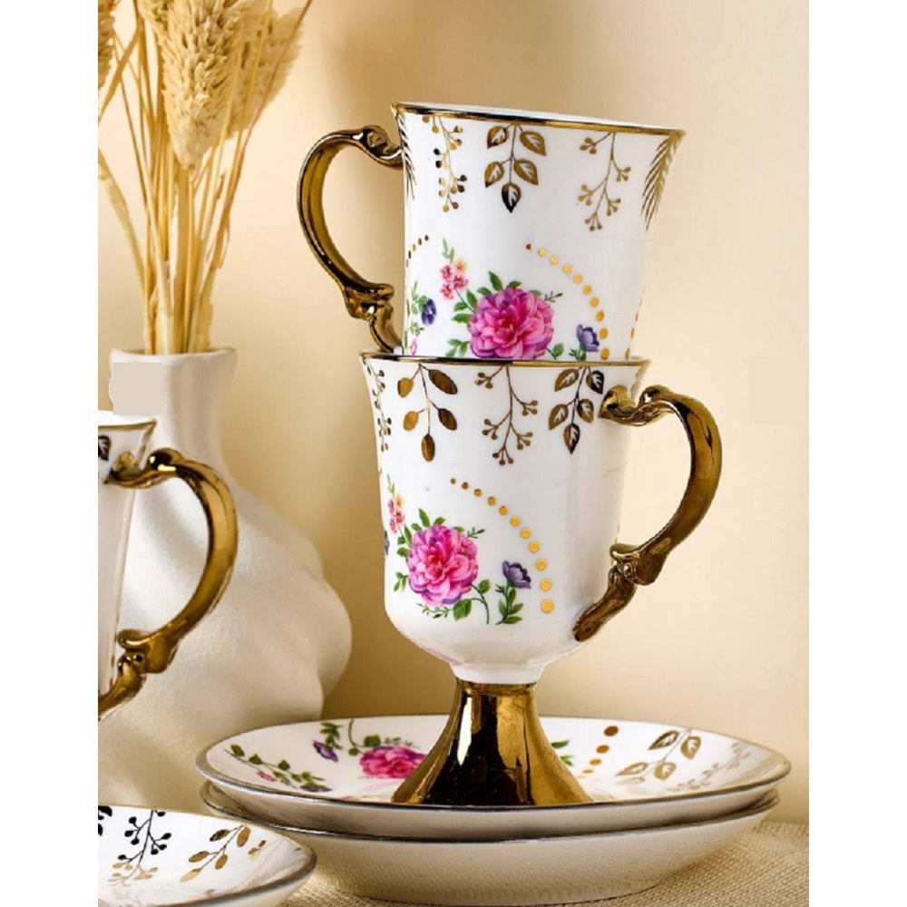 Perotti English Sachet 6 Kişilik Kahve Fincan Takımı 16842