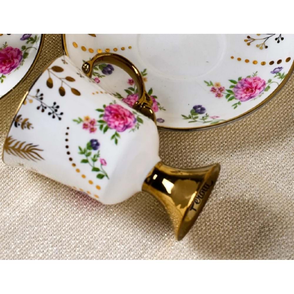 Perotti English Sachet 6 Kişilik Kahve Fincan Takımı 16842