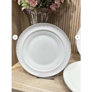 Twinkle Starlight 28 Parça Bone Porselen Yemek Takımı Platin 16PLT01