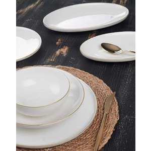 Acar Crystal 27 Parça 6 Kişilik Porselen Yemek Takımı 5540