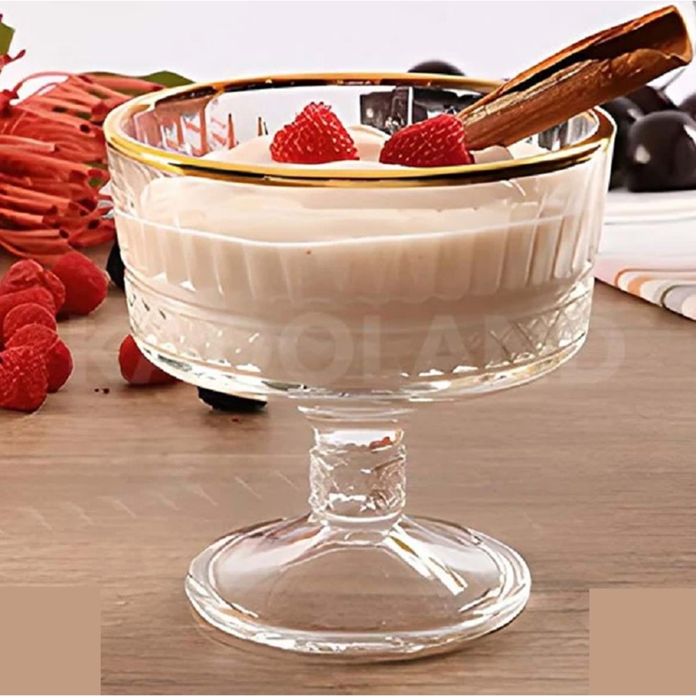 Paşabahçe Elysia Golden 2 li Ayaklı Sunum Kasesi 51749