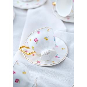 Acar Camilla 6 Kişilik Porselen Kahve Fincan Takımı 6043