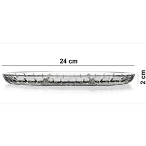 Paşabahçe Elegant Oval Bölmeli Cam Kayık Tabak 27x16 cm 54903