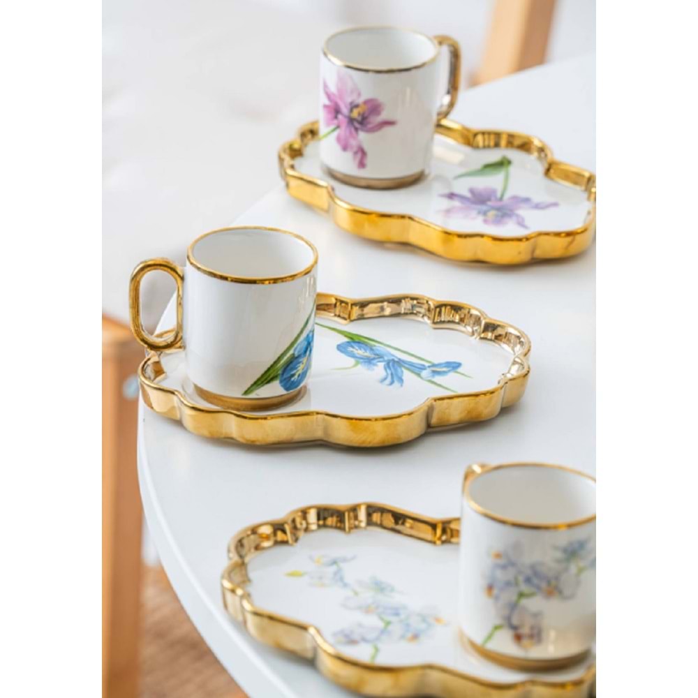 Acar Etnical 6 Kişilik Kahve Fincanı Takımı - 90 ML 21-0170