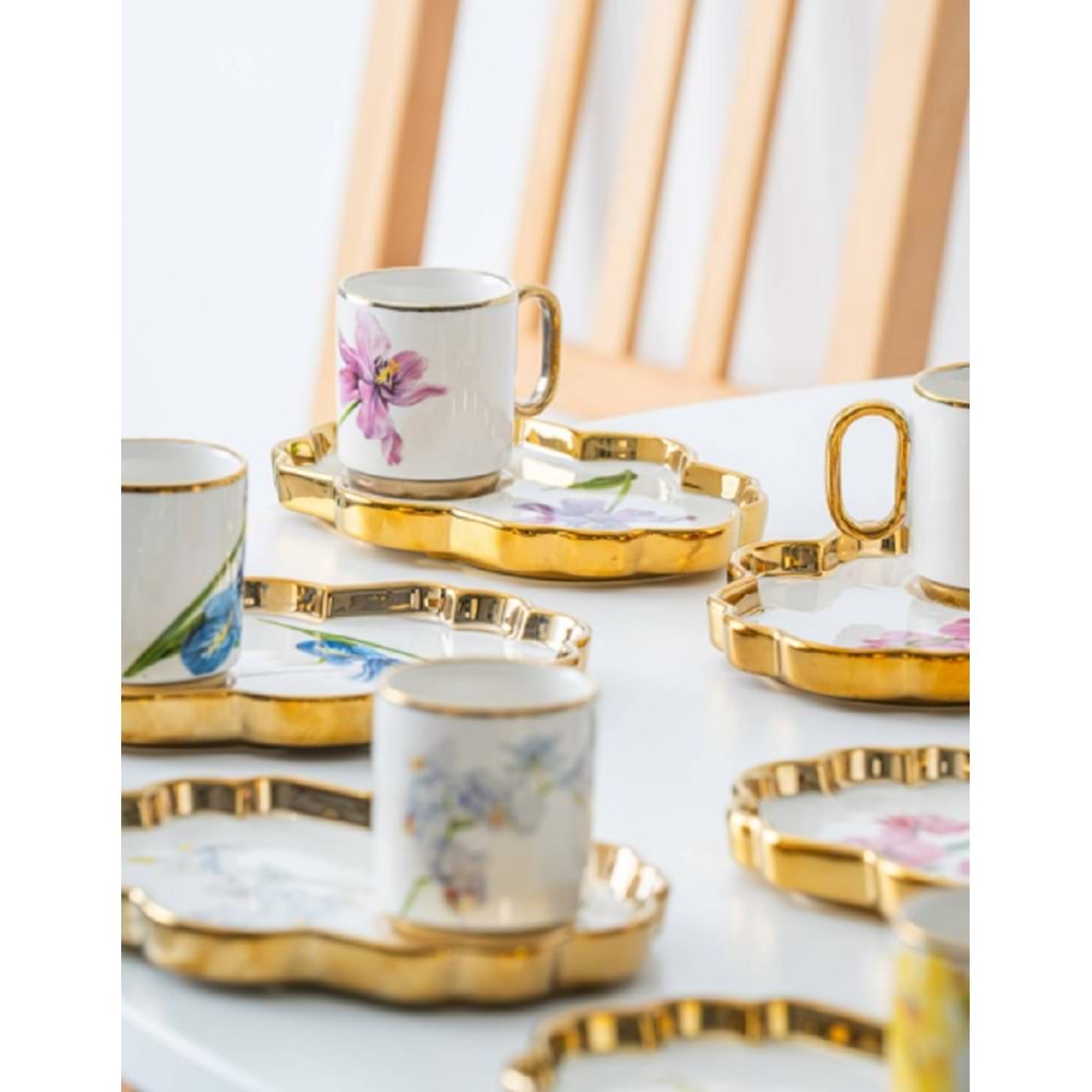 Acar Etnical 6 Kişilik Kahve Fincanı Takımı - 90 ML 21-0170