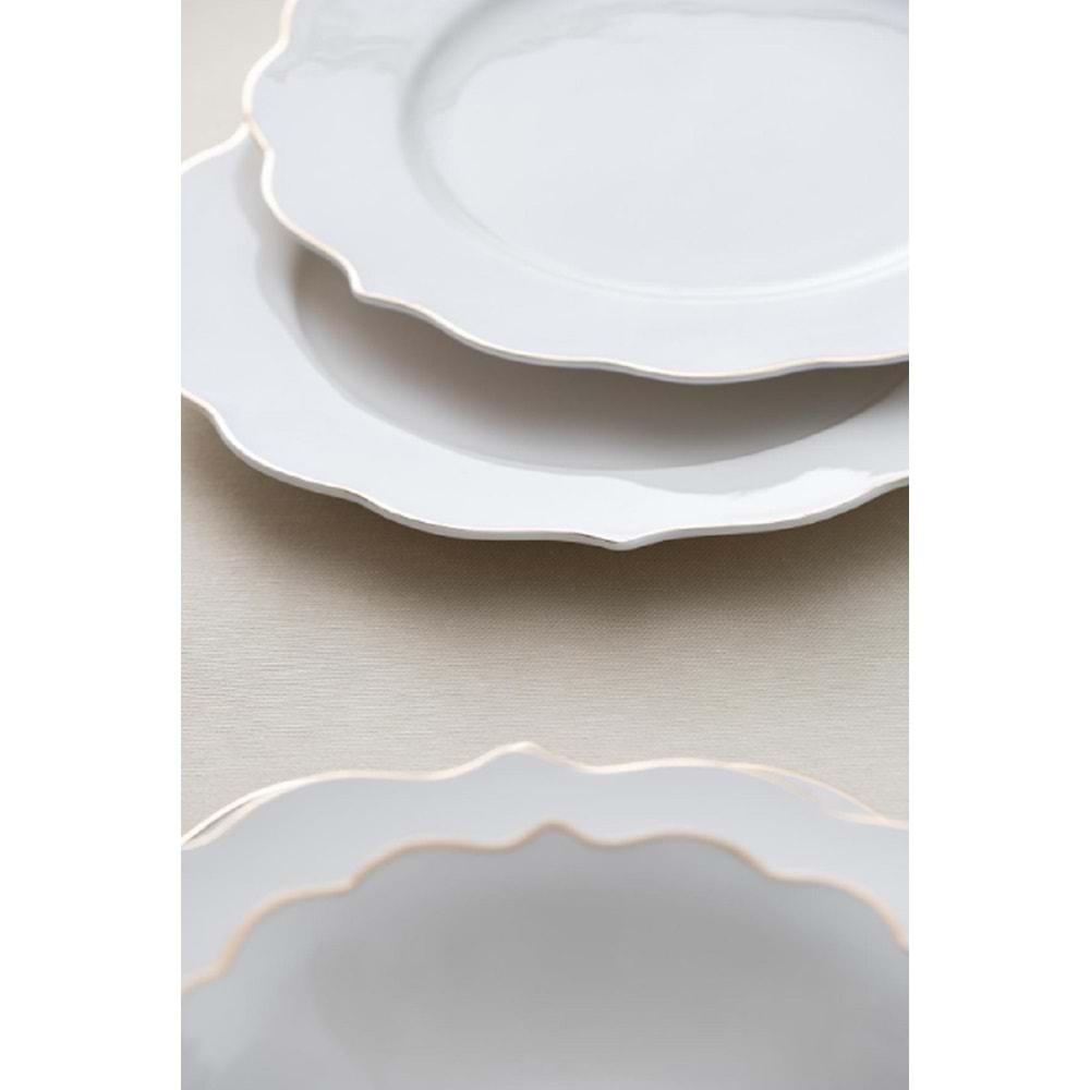 Acar Karmen 6 Kişilik 24 Parça Gold Yemek Takımı 6201