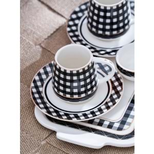 Acar Almond 2 Kişilik Tepsili Kahve Fincan Takımı - 100 ML 7169