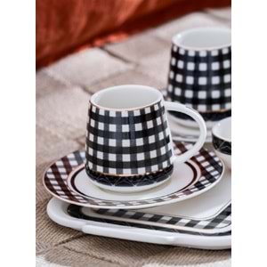 Acar Almond 2 Kişilik Tepsili Kahve Fincan Takımı - 100 ML 7169