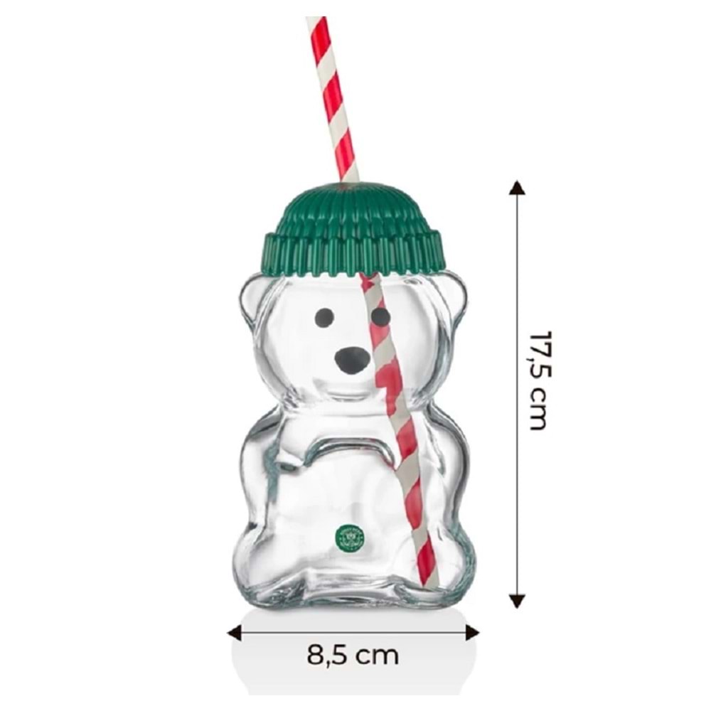 Goggy Bear El Yapımı Cam Ayıcıklı Kahve Bardağı