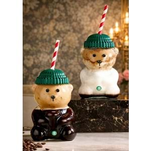 Goggy Bear El Yapımı Cam Ayıcıklı Kahve Bardağı