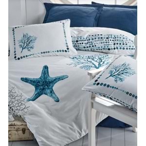 Cotton box Maritime Star Lacivert Tek Kişilik Nevresim Takımı