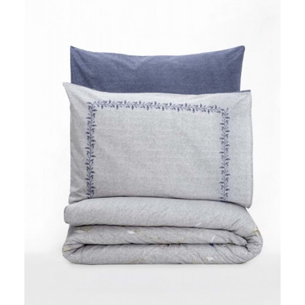 CottonBox Modeline Nitsa-Lacivert Çift Kişilik Nevresim Takımı
