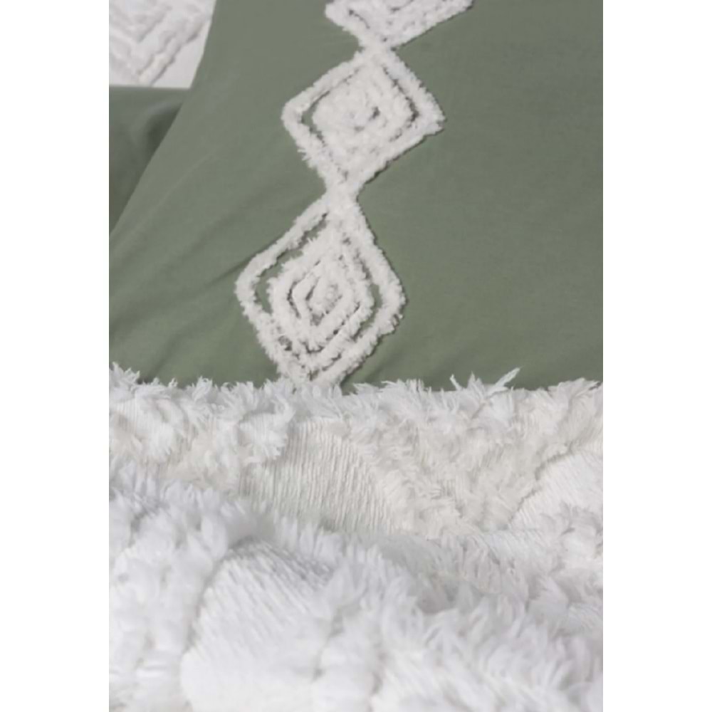 Cottonbox Limi Luke Krem Yatak Örtülü Çift Kişilik Nevresim Takımı