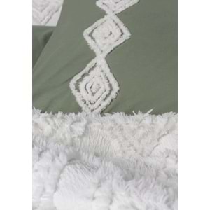 Cottonbox Limi Luke Krem Yatak Örtülü Çift Kişilik Nevresim Takımı