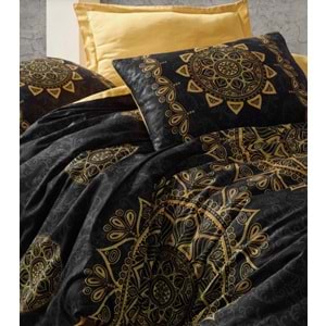 Cotton Box Saten Çift Kişilik Nevresim Takımı Alvina Gold