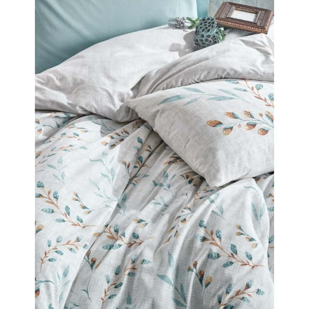 Cottonbox Modeline Lendell-Mint Tek Kişilik Nevresim Takımı 1760