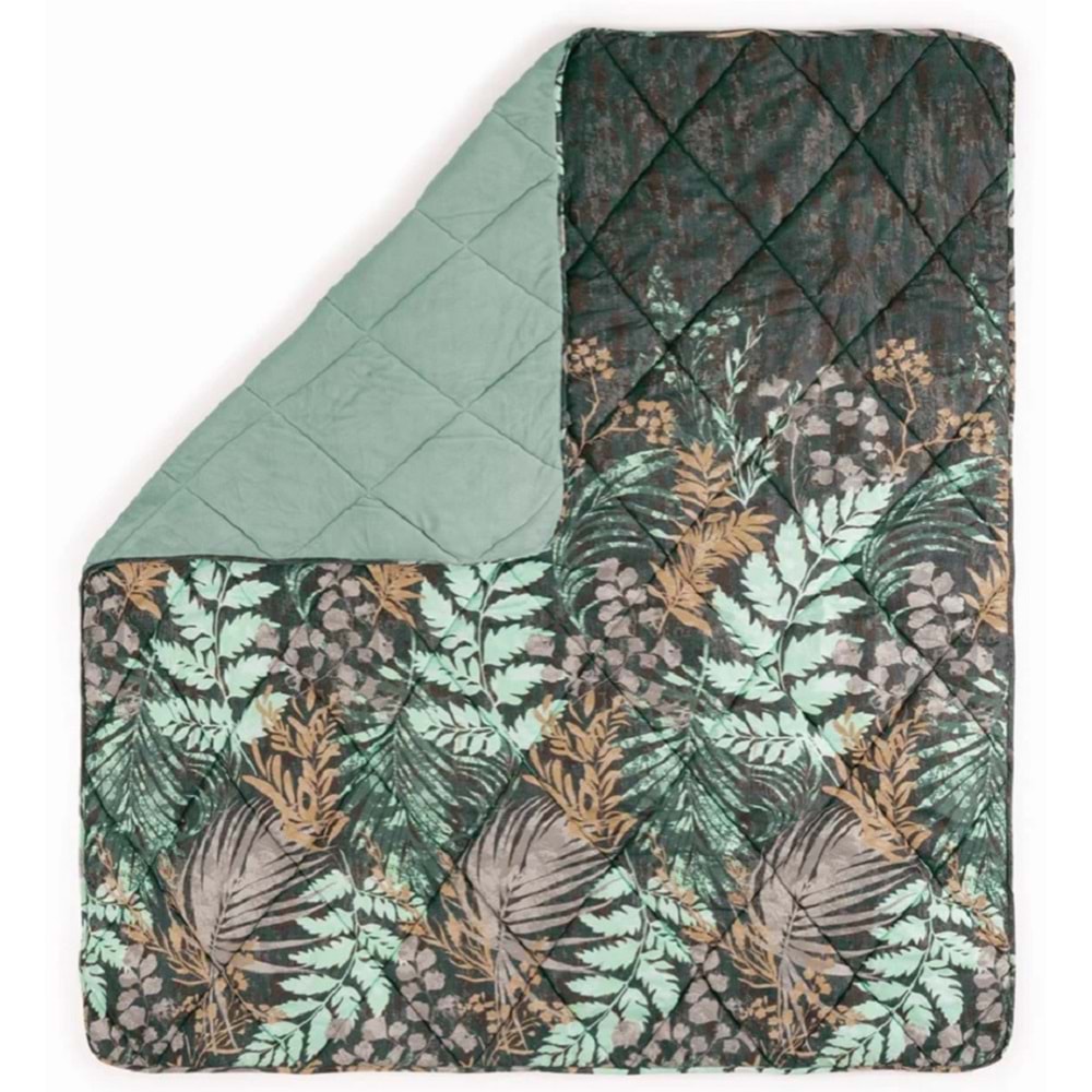 Cotton Box Velvet Clarosa Mint Pudra Çift Kişilik Yorgan