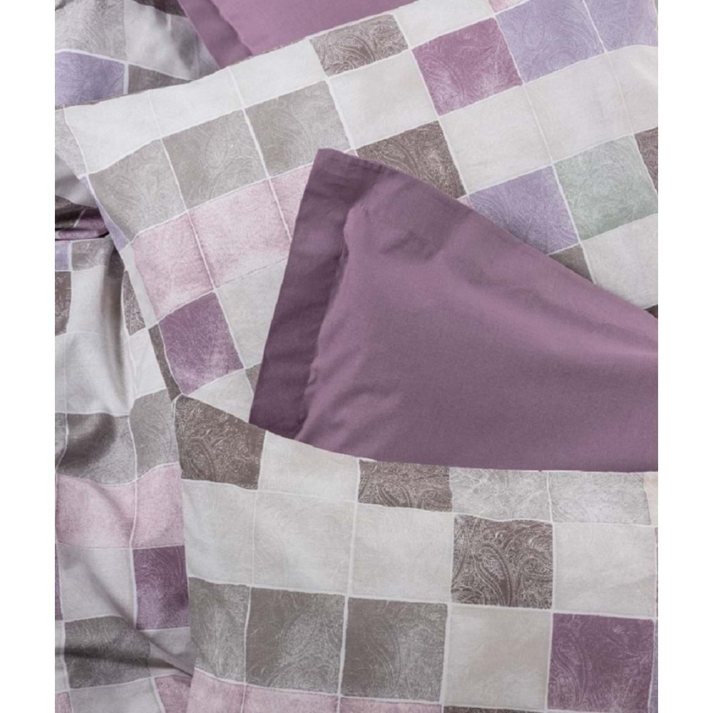 Cotton Box Minimal Tek Kişilik Lastikli Çarşaflı Nevresim Takımı Maro Gül Kurusu