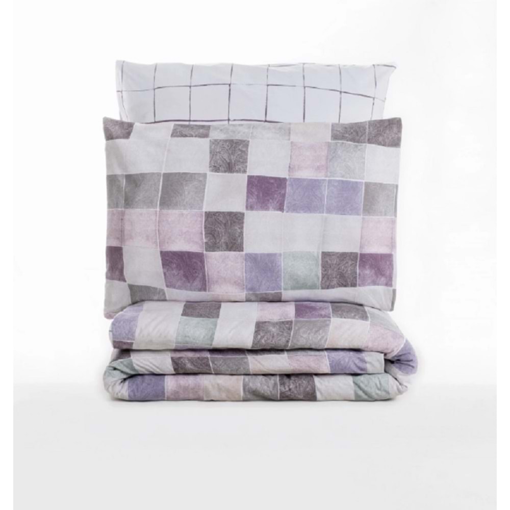 Cotton Box Minimal Tek Kişilik Lastikli Çarşaflı Nevresim Takımı Maro Gül Kurusu