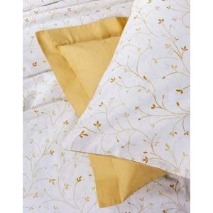 Cotton Box Petite Çift Kişilik Lastikli Çarşaflı Nevresim Takımı Tiny Hardal
