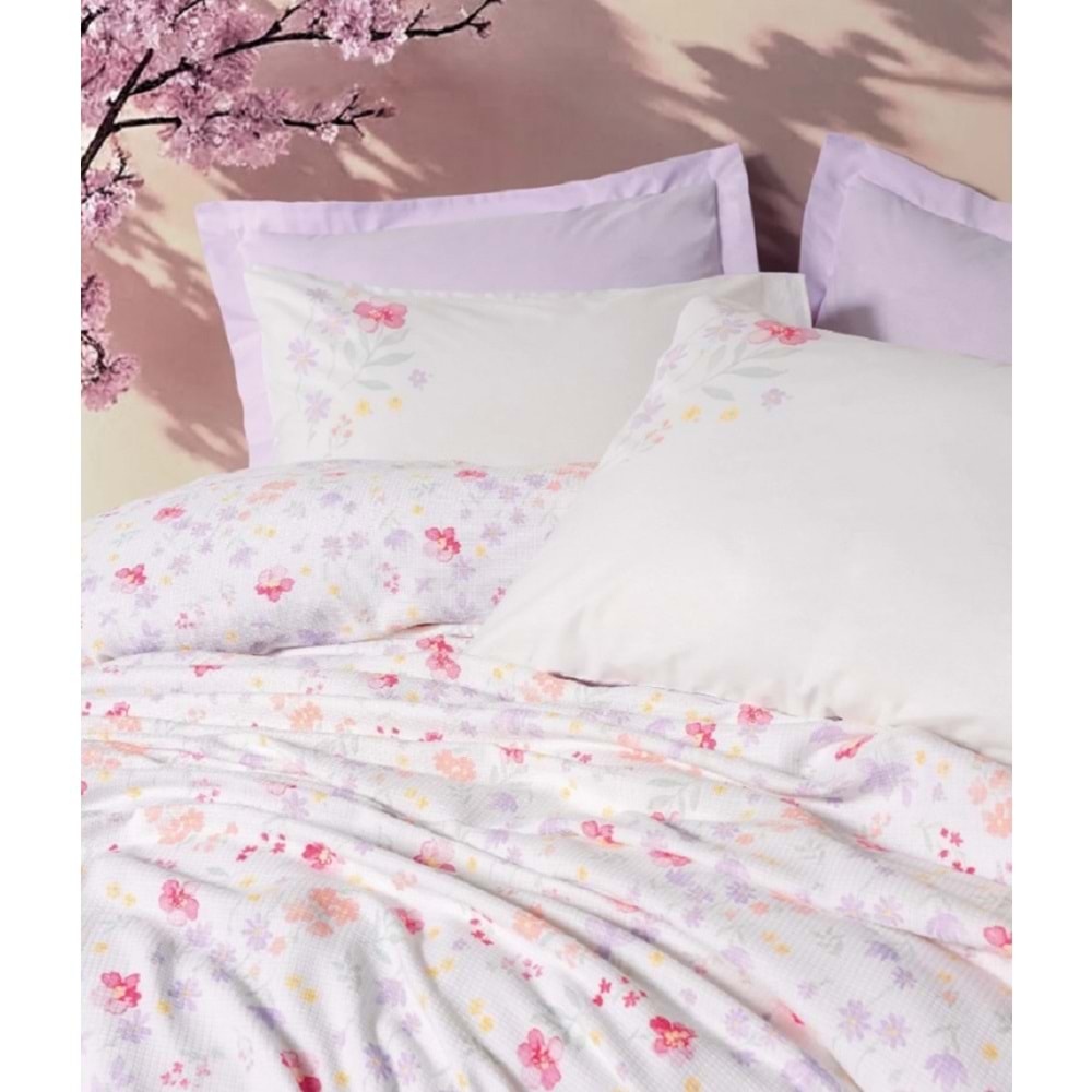 CottonBox Estiva Çift Kişilik Pike Takımı Winsome Lila
