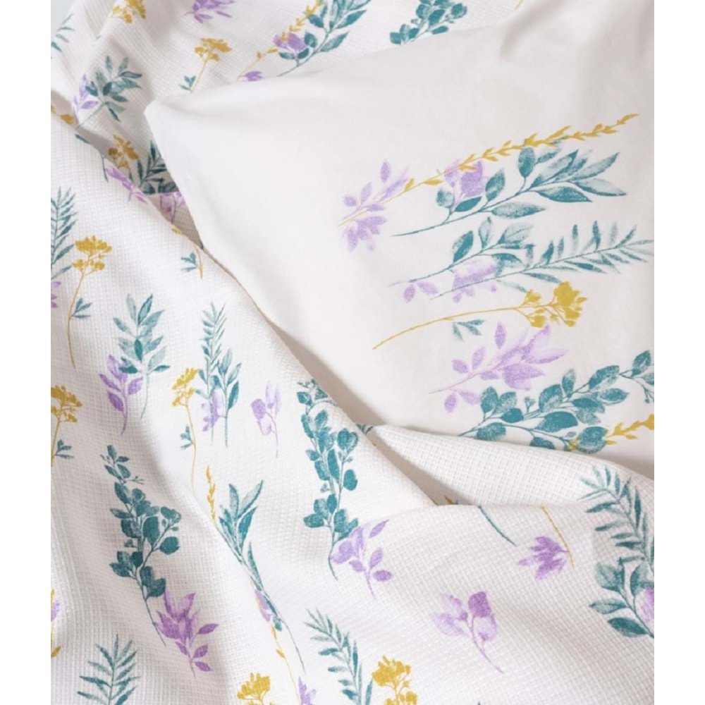 Cotton Box Estiva Çift Kişilik Pike Takımı Twig Mint