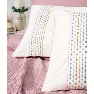 Cotton Box Aura Çift Kişilik Pike Takımı Pebble Pembe