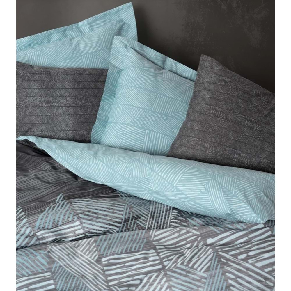 Cotton Box Modern Çift Kişilik Nevresim Takımı Arel Antrasit