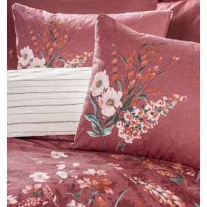 Cotton Box Feminen Çift Kişilik Nevresim Takımı Vina Bordo