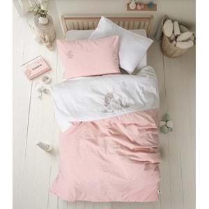 Cotton Box Cuddly Nakışlı Bebek Nevresim Takımı Bonic Beyaz