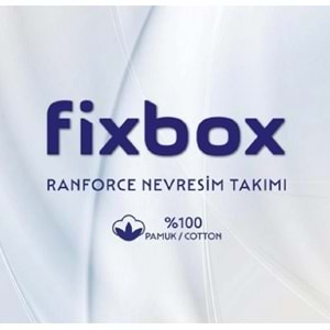 Cotton Box Fixbox Ranforce Tek Kişilik Çarşafı Lastikli Nevresim Takımı Vibra Tarçın