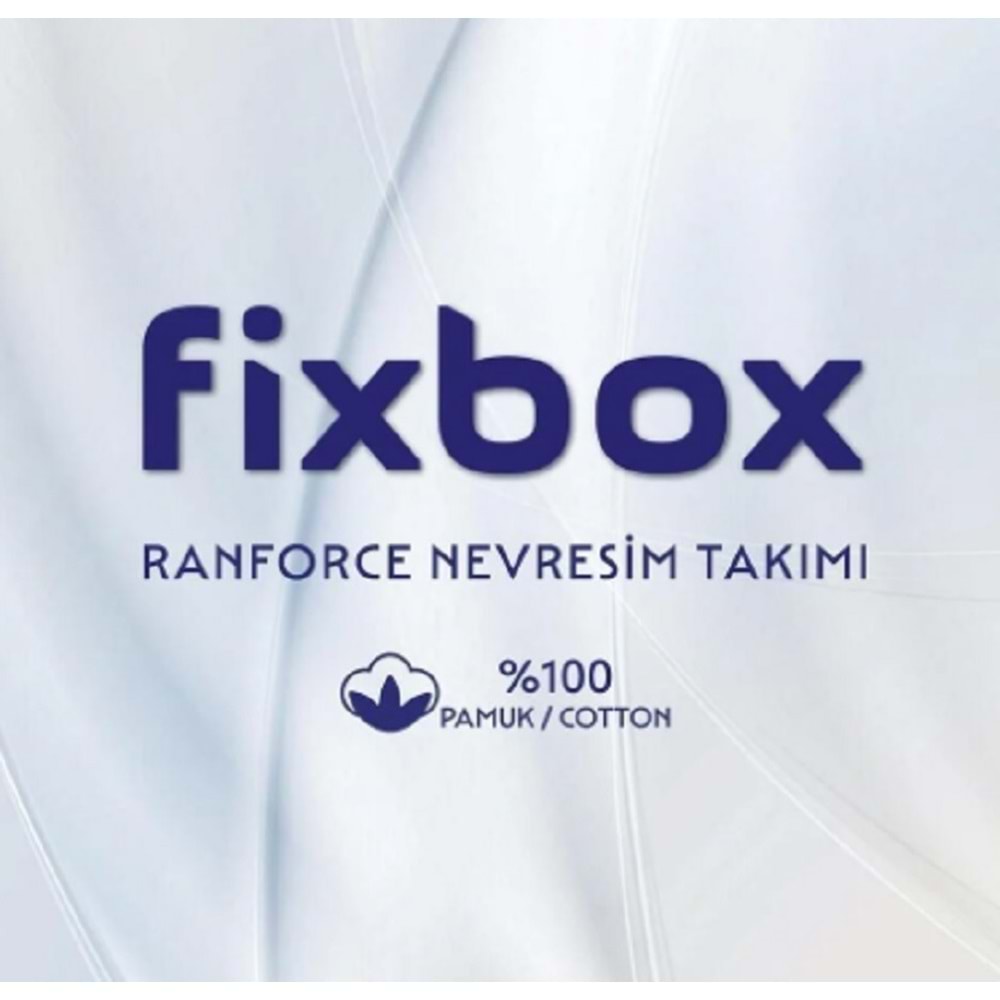 Cotton Box Fixbox Ranforce Çift Kişilik Çarşafı Lastikli Nevresim Takımı Vibra Tarçın