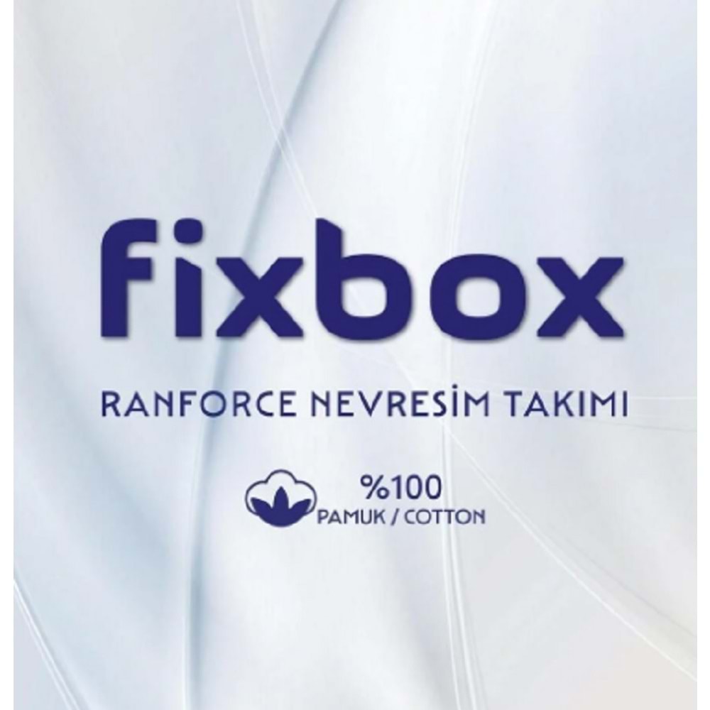 Cotton Box Fixbox Ranforce Çift Kişilik Çarşafı Lastikli Nevresim Takımı Ruit Karamel