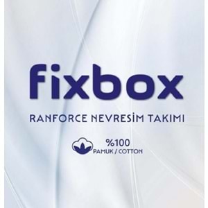 Cotton Box Fixbox Ranforce Çift Kişilik Çarşafı Lastikli Nevresim Takımı Ruit Karamel