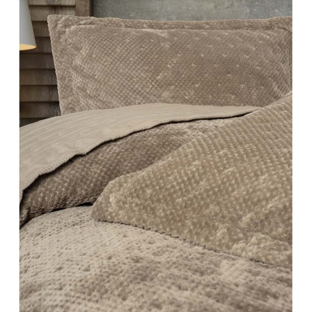 Cotton Box Softnest Boleta Bej Çift Kişilik Yatak Örtüsü